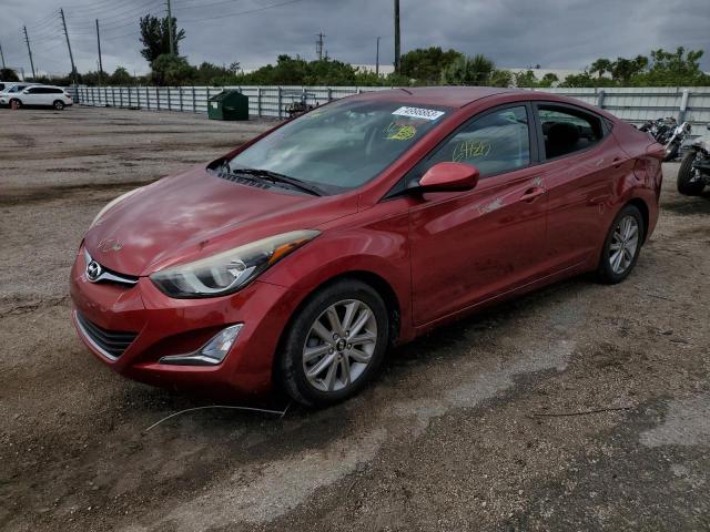 5NPDH4AE1FH622761 - 2015 HYUNDAI ELANTRA SE RED photo 1