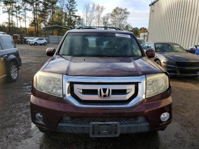 5FNYF4H98BB033568 - 2011 HONDA PILOT TOURING BURGUNDY photo 5