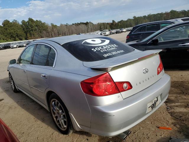 JNKCV51E06M500343 - 2006 INFINITI G35 SILVER photo 2