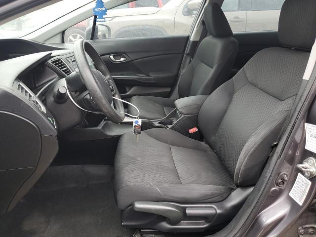 19XFB2F53FE242848 - 2015 HONDA CIVIC LX GRAY photo 7