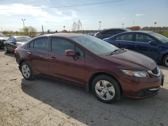 2HGFB2F53DH532123 - 2013 HONDA CIVIC LX RED photo 4