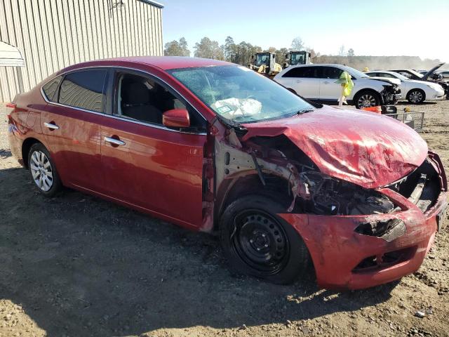 3N1AB7AP2EL614368 - 2014 NISSAN SENTRA S RED photo 1