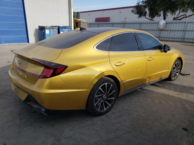 5NPEJ4J20LH048874 - 2020 HYUNDAI SONATA SEL PLUS YELLOW photo 3