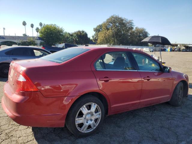 3FAHP0HA0AR141816 - 2010 FORD FUSION SE RED photo 3