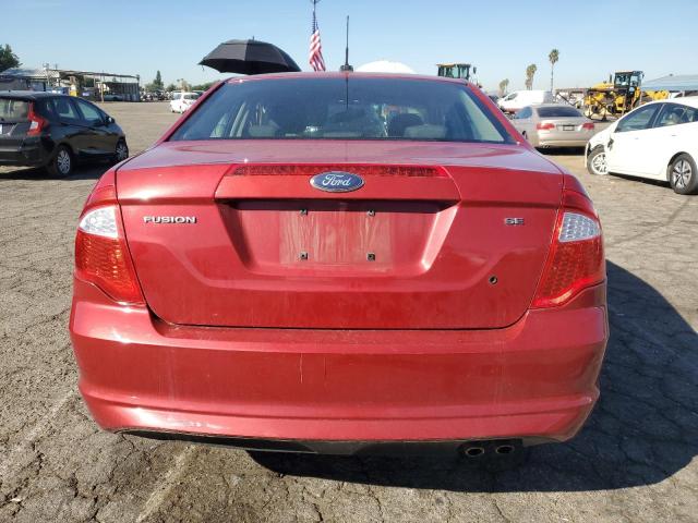 3FAHP0HA0AR141816 - 2010 FORD FUSION SE RED photo 6