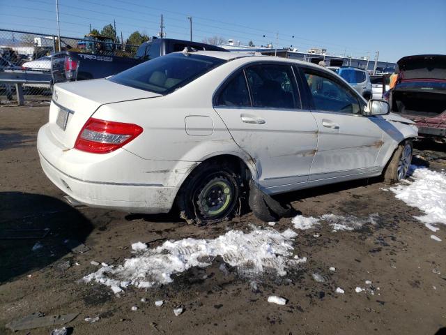 WDDGF54X28R013363 - 2008 MERCEDES-BENZ C 300 WHITE photo 3