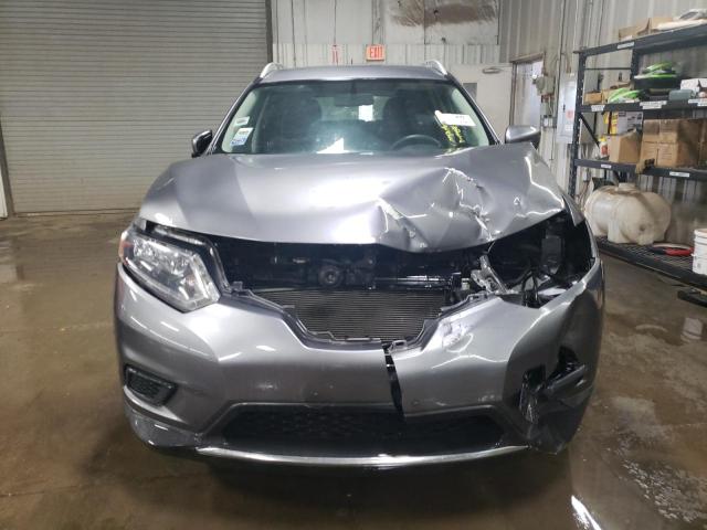 KNMAT2MV0GP722843 - 2016 NISSAN ROGUE S GRAY photo 5