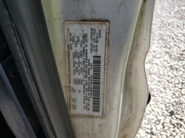 5TESN92N7YZ686203 - 2000 TOYOTA TACOMA XTRACAB PRERUNNER ნაცრისფერი ფოტო 12