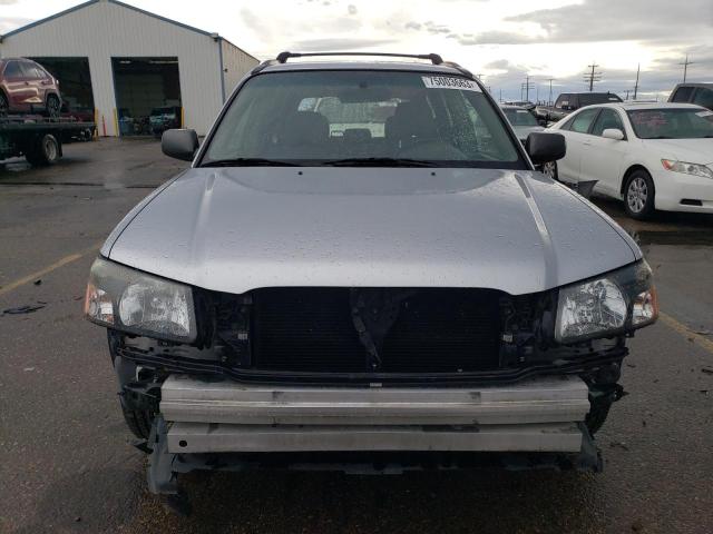 JF1SG656X5H704273 - 2005 SUBARU FORESTER 2.5XS Сріблястий фото 5