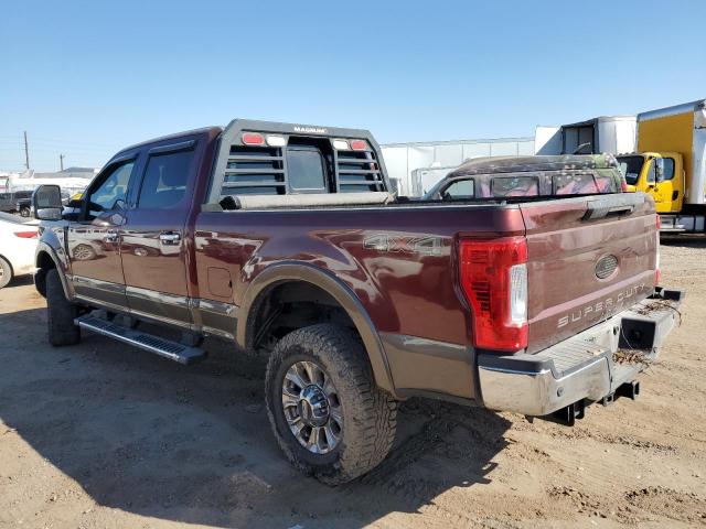 1FT8W3BT7HED58222 - 2017 FORD F350 SUPER DUTY MAROON photo 2