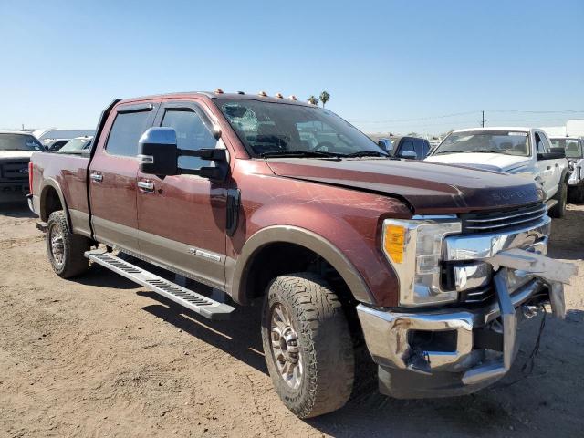 1FT8W3BT7HED58222 - 2017 FORD F350 SUPER DUTY MAROON photo 4