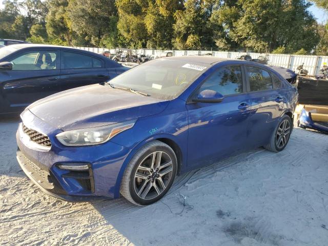 3KPF34AD4KE022085 - 2019 KIA FORTE GT LINE BLUE photo 1