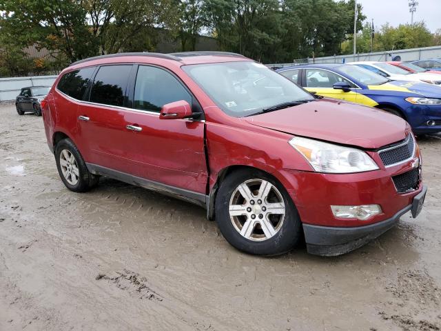 1GNKVGED7CJ209742 - 2012 CHEVROLET TRAVERSE LT RED photo 4