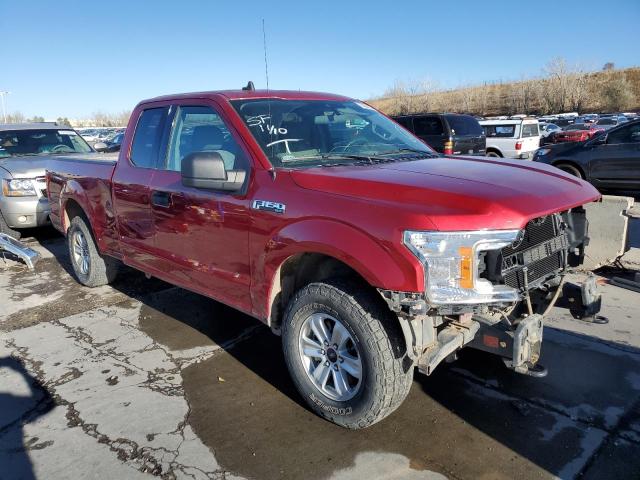 1FTEX1EB4KKD04649 - 2019 FORD F150 SUPER CAB RED photo 4