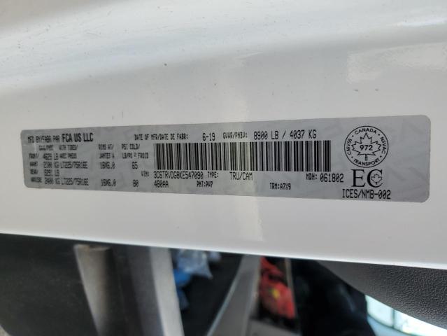 3C6TRVDG8KE547090 - 2019 RAM PROMASTER 2500 HIGH WHITE photo 14