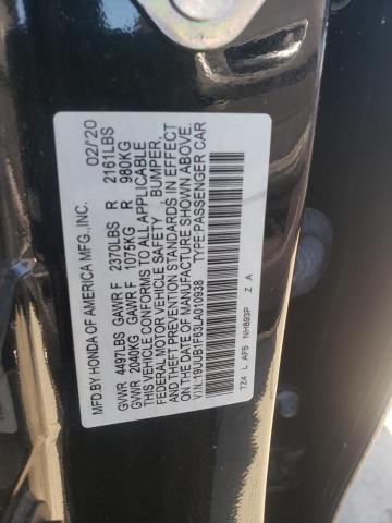 19UUB1F63LA010938 - 2020 ACURA TLX TECHNOLOGY BLACK photo 13