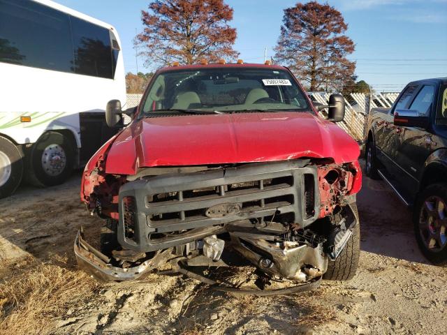 1FTWW31P96EC89154 - 2006 FORD F350 SRW SUPER DUTY RED photo 5