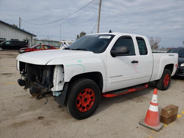 1GCRKSE30BZ215716 - 2011 CHEVROLET SILVERADO K1500 LT WHITE photo 1