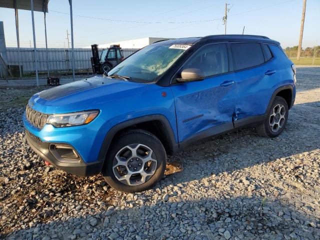 3C4NJDDB5NT123597 - 2022 JEEP COMPASS TRAILHAWK BLUE photo 1