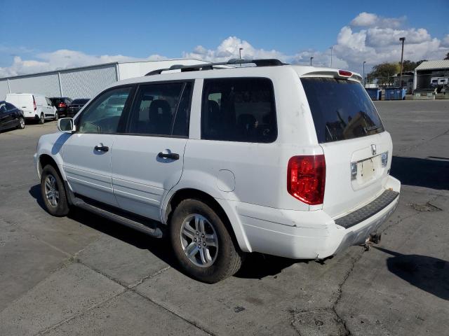 2HKYF18595H548712 - 2005 HONDA PILOT EXL WHITE photo 2