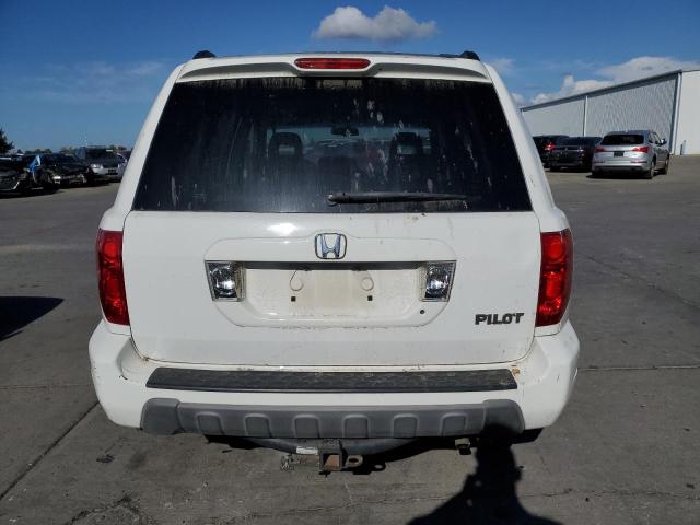 2HKYF18595H548712 - 2005 HONDA PILOT EXL WHITE photo 6