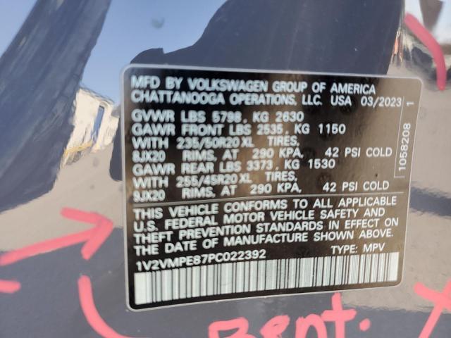 1V2VMPE87PC022392 - 2023 VOLKSWAGEN ID.4 PRO S ნაცრისფერი ფოტო 13