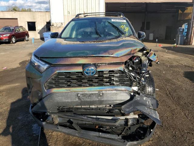 4T3RWRFVXNU056981 - 2022 TOYOTA RAV4 XLE GRAY photo 5