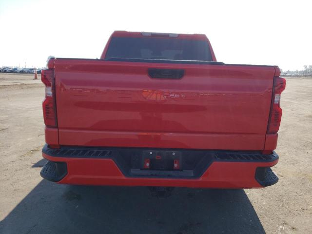 1GCPDBEK3PZ121734 - 2023 CHEVROLET SILVERADO K1500 CUSTOM RED photo 6