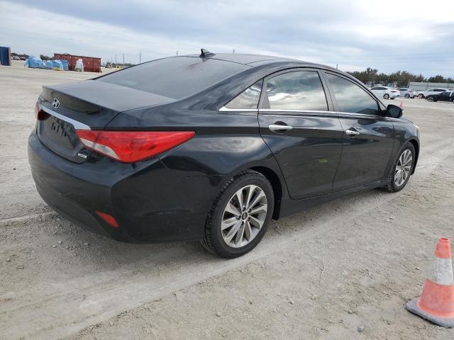 5NPEC4AC6EH883030 - 2014 HYUNDAI SONATA SE BLACK photo 3