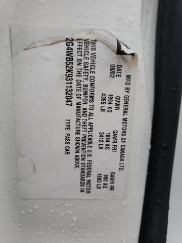 2G4WB52K931132047 - 2003 BUICK REGAL LS 白色 照片 12