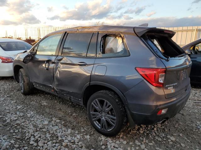 5FNYF8H54MB020050 - 2021 HONDA PASSPORT EXL GRAY photo 2