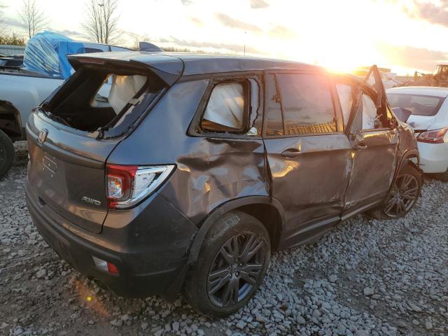 5FNYF8H54MB020050 - 2021 HONDA PASSPORT EXL GRAY photo 3