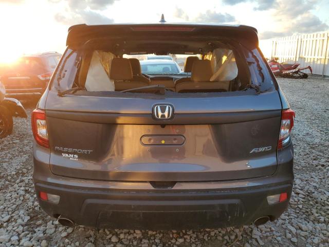 5FNYF8H54MB020050 - 2021 HONDA PASSPORT EXL GRAY photo 6