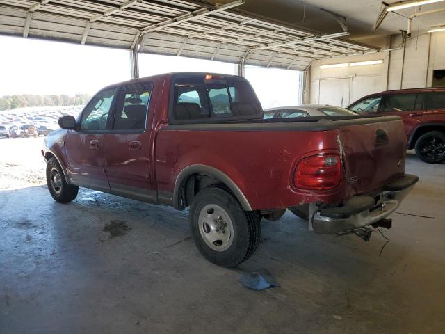 1FTRW07L53KD04696 - 2003 FORD F150 SUPERCREW BURGUNDY photo 2