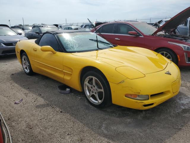 1G1YY32G325108585 - 2002 CHEVROLET CORVETTE YELLOW photo 4