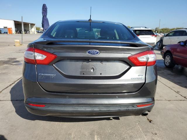 3FA6P0LU1GR204066 - 2016 FORD FUSION SE HYBRID GRAY photo 6