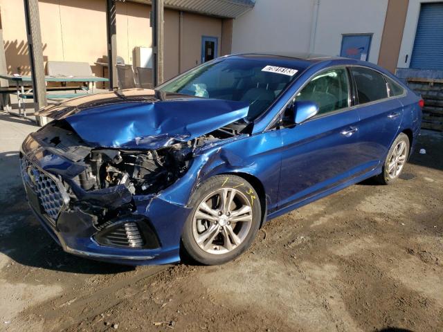 5NPE34AF0KH815151 - 2019 HYUNDAI SONATA LIMITED BLUE photo 1