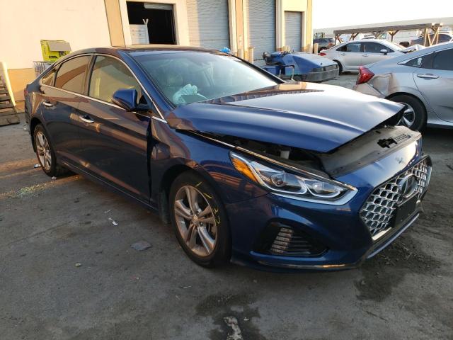 5NPE34AF0KH815151 - 2019 HYUNDAI SONATA LIMITED BLUE photo 4