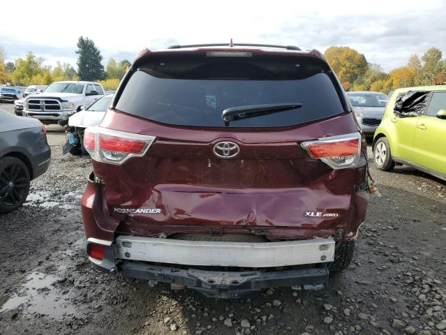 5TDJKRFH5FS110418 - 2015 TOYOTA HIGHLANDER XLE BURGUNDY photo 6