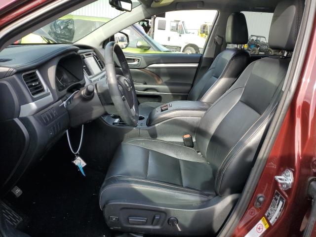 5TDJKRFH5FS110418 - 2015 TOYOTA HIGHLANDER XLE BURGUNDY photo 7