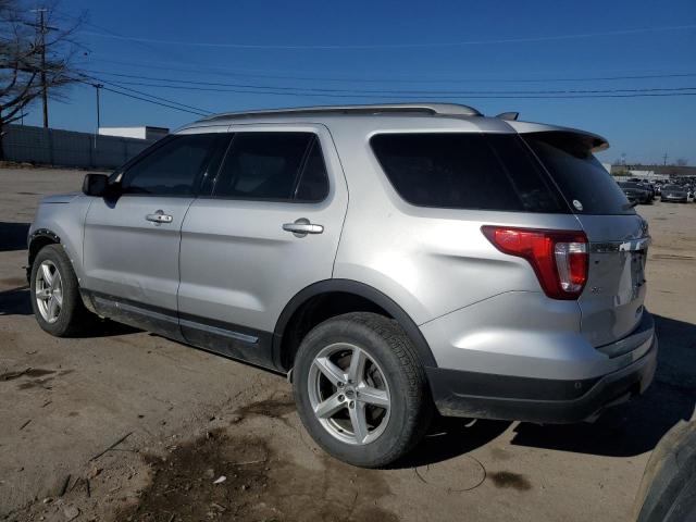 1FM5K7D87JGB98508 - 2018 FORD EXPLORER XLT SILVER photo 2