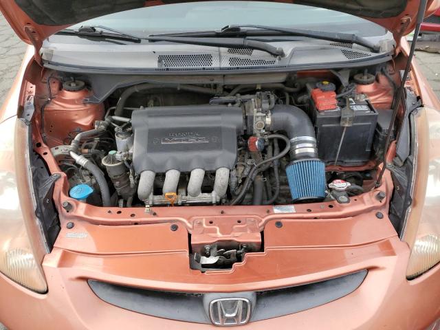 JHMGD386X7S030231 - 2007 HONDA FIT S ORANGE photo 11