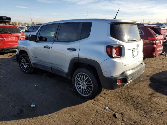 ZACCJBAB6JPG80861 - 2018 JEEP RENEGADE SPORT SILVER photo 2