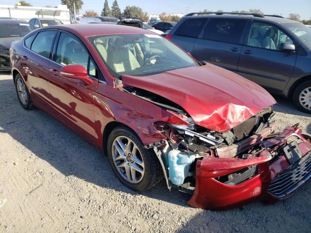 3FA6P0H78GR166063 - 2016 FORD FUSION SE RED photo 4