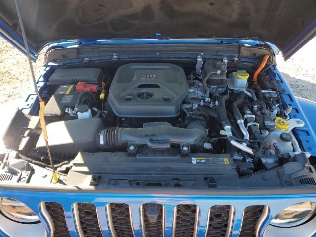 1C4JJXP67NW230126 - 2022 JEEP WRANGLER U SAHARA 4XE BLUE photo 11