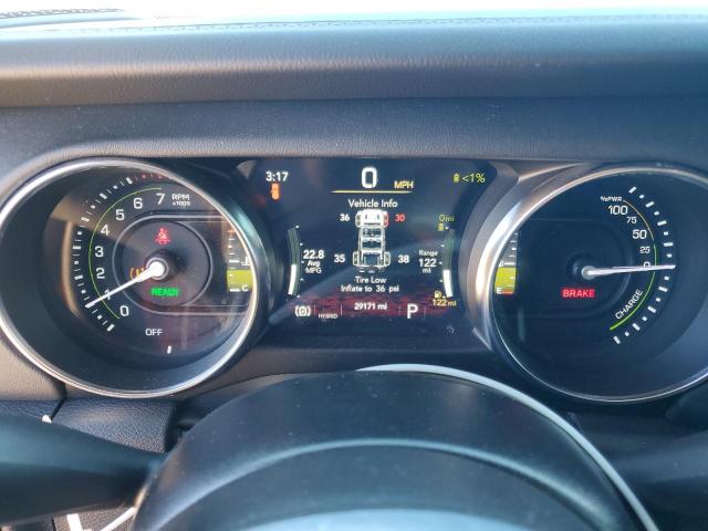 1C4JJXP67NW230126 - 2022 JEEP WRANGLER U SAHARA 4XE BLUE photo 9