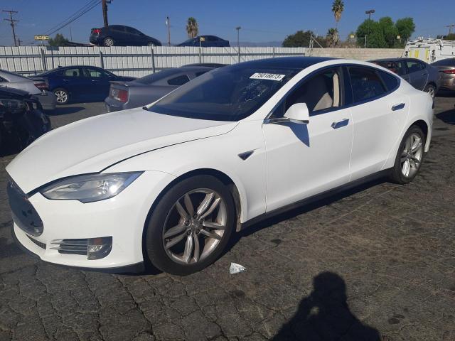 5YJSA1CG8DFP14020 - 2013 TESLA MODEL S Սպիտակ լուսանկար 1
