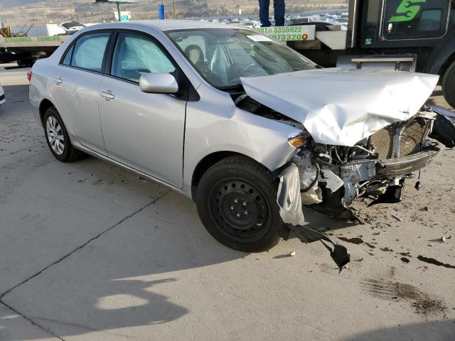 2T1BU4EE6DC003487 - 2013 TOYOTA COROLLA BASE SILVER photo 4