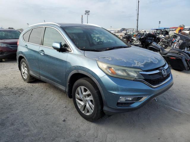 5J6RM4H7XFL007737 - 2015 HONDA CR-V EXL BLUE photo 4