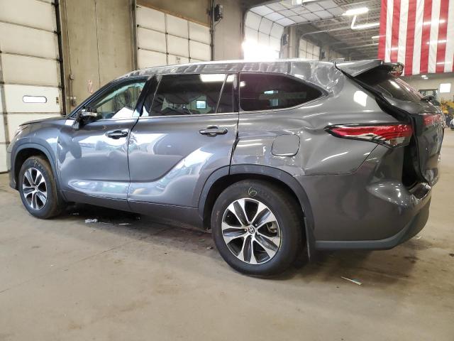 5TDHZRBH0MS073310 - 2021 TOYOTA HIGHLANDER XLE GRAY photo 2